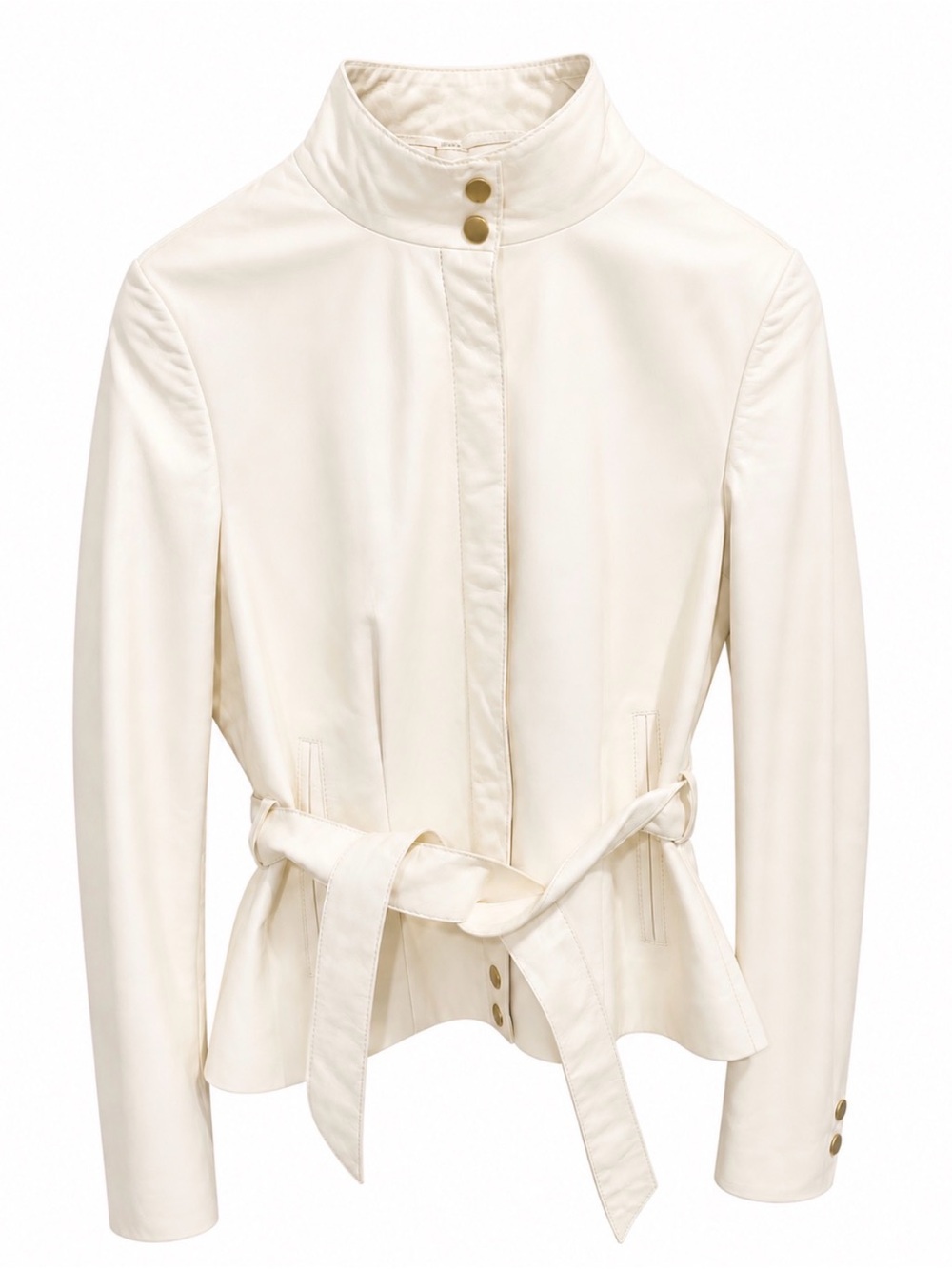 Hugo Boss Cream Belted Trench Jacket